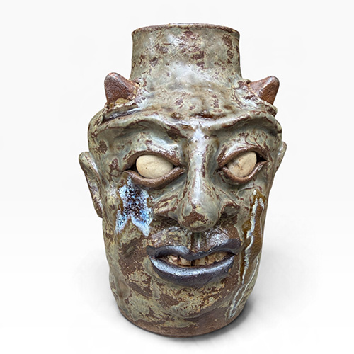 Joel Patton 6." Devil of Inclemency #10 Face Jug DP6511